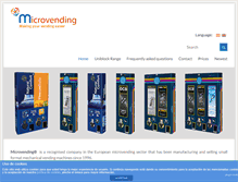 Tablet Screenshot of microvending.com